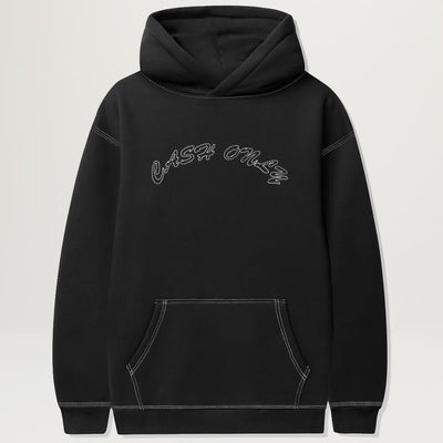 Cash Only Stitch Logo Pullover Hoodie (Black)