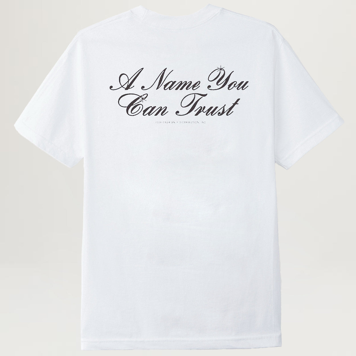 Cash Only Bank Tee (White)