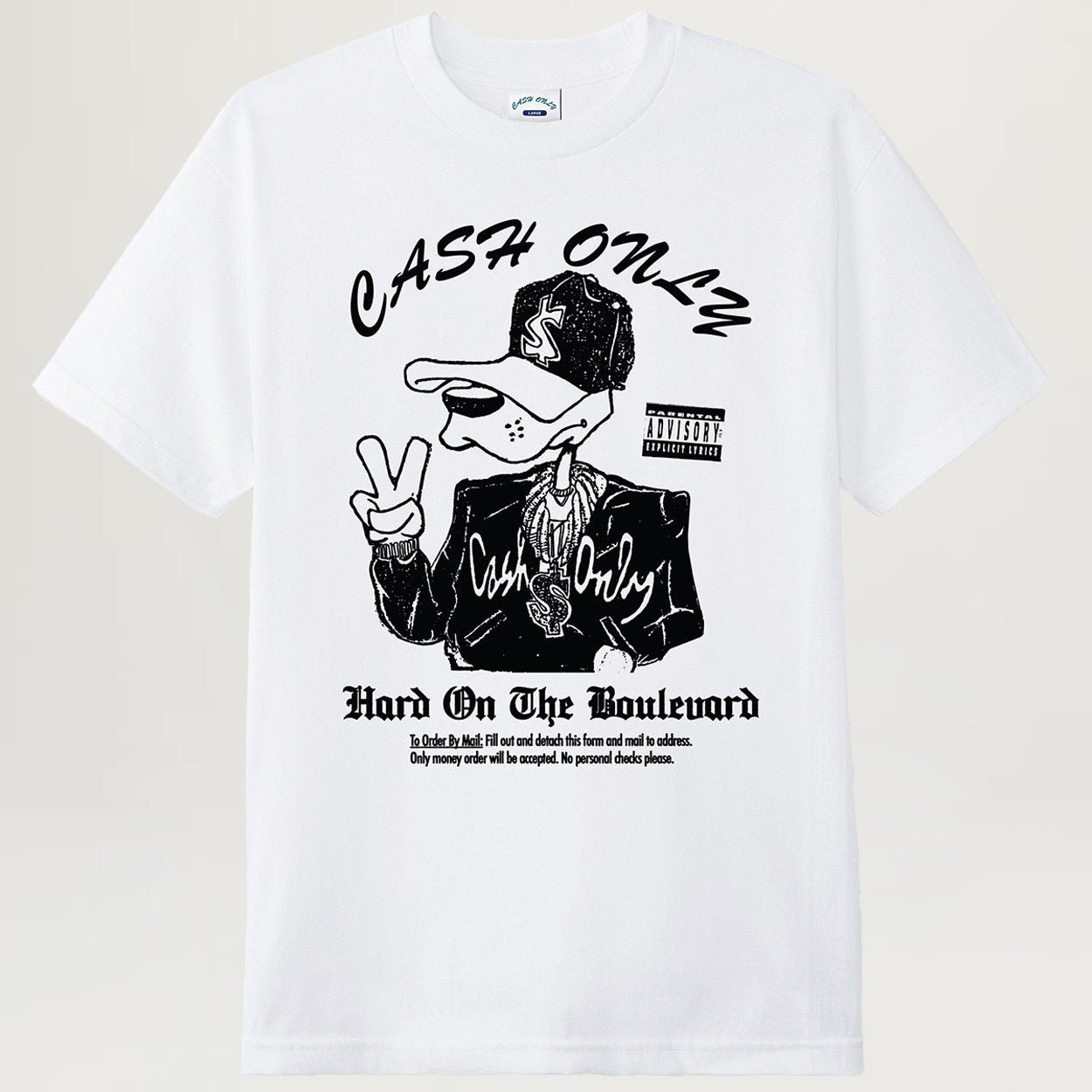Cash Only Boulevard Tee (White)