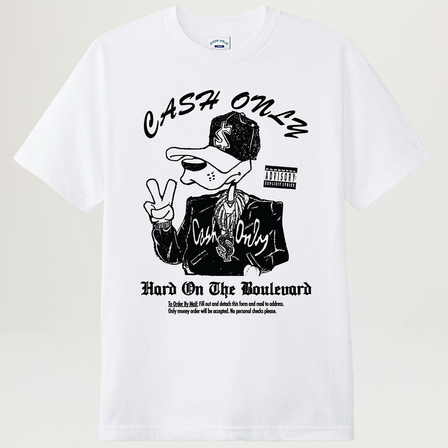 Cash Only Boulevard Tee (White)
