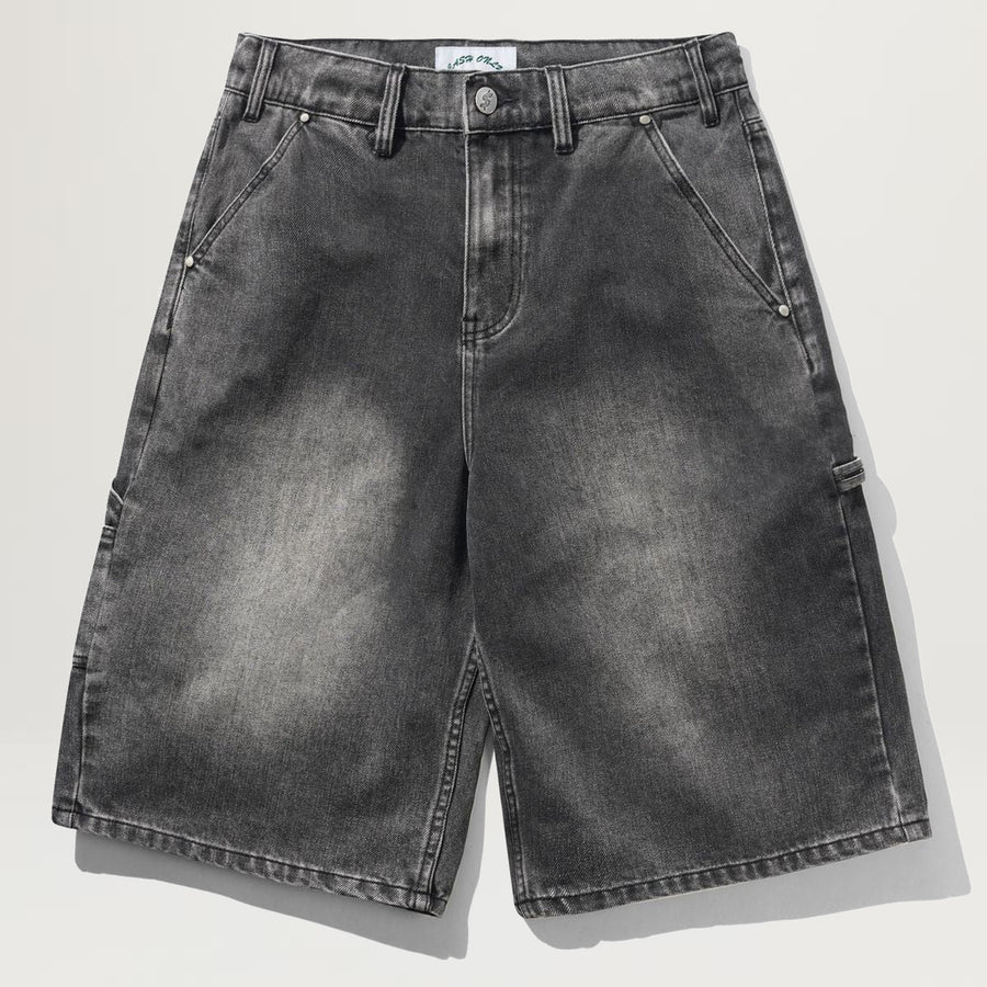 Cash Only Point Denim Shorts (Work Grey)