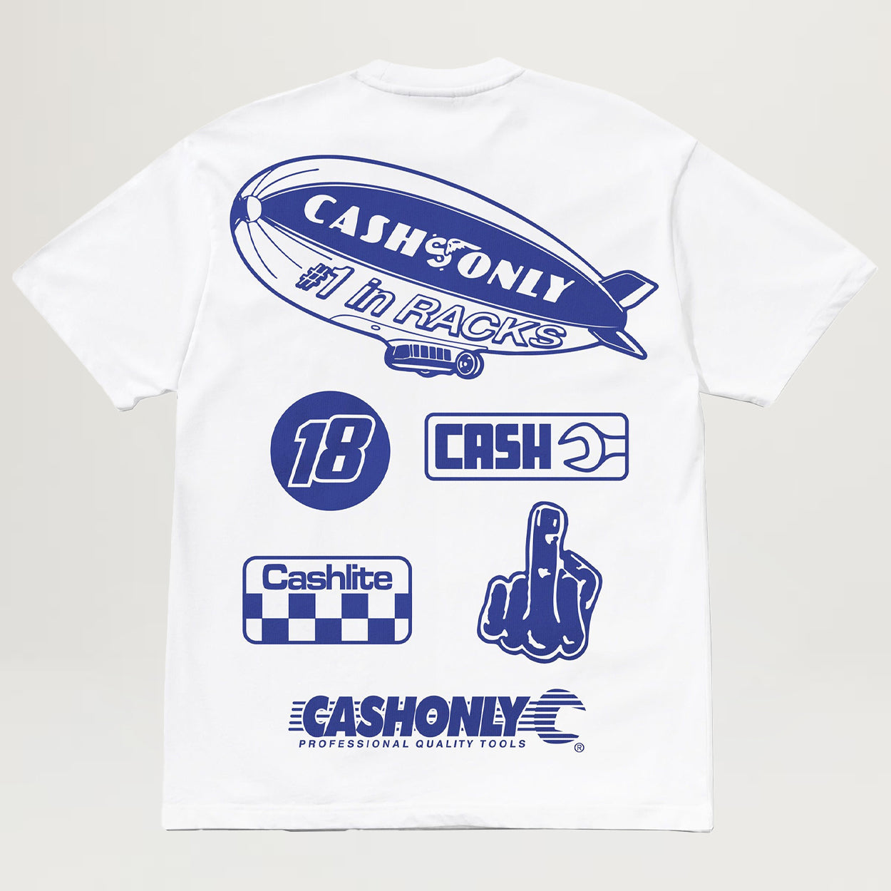 Cash Only Service Tee (White)