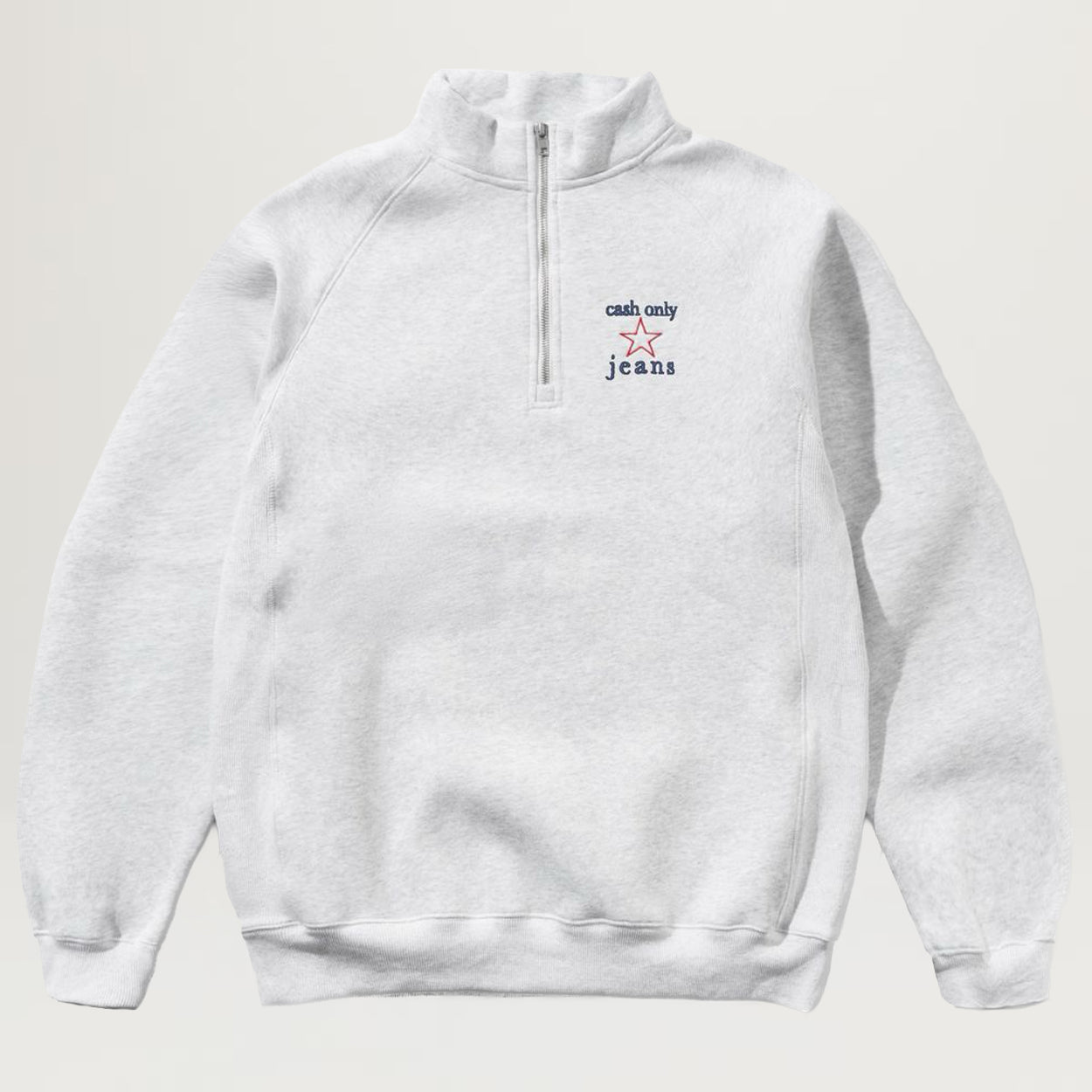 Cash Only Star Quarter Zip (Ash)