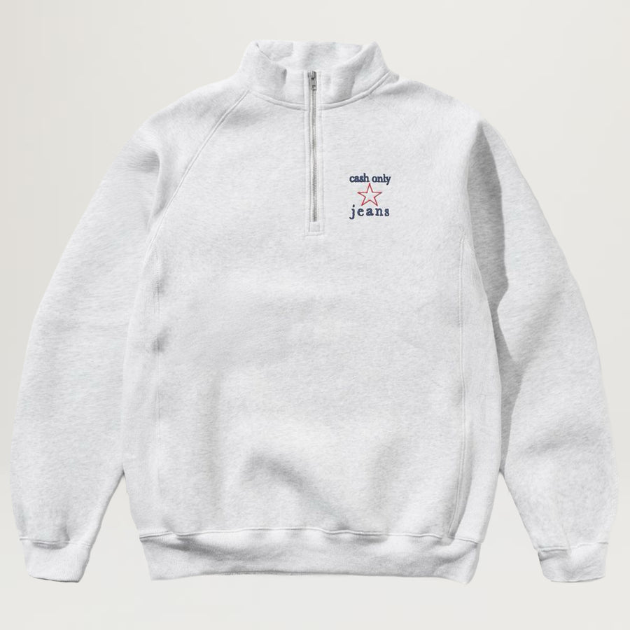 Cash Only Star Quarter Zip (Ash)