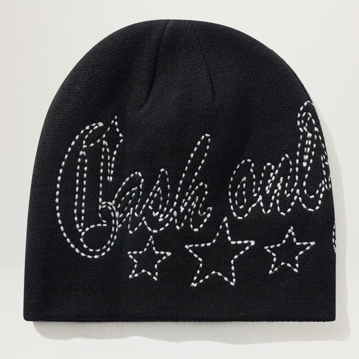 Cash Only Strip Skully Beanie (Black)