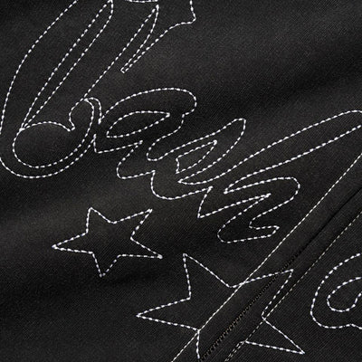 Cash Only Strip Zip-Thru Hoodie (Washed Black)