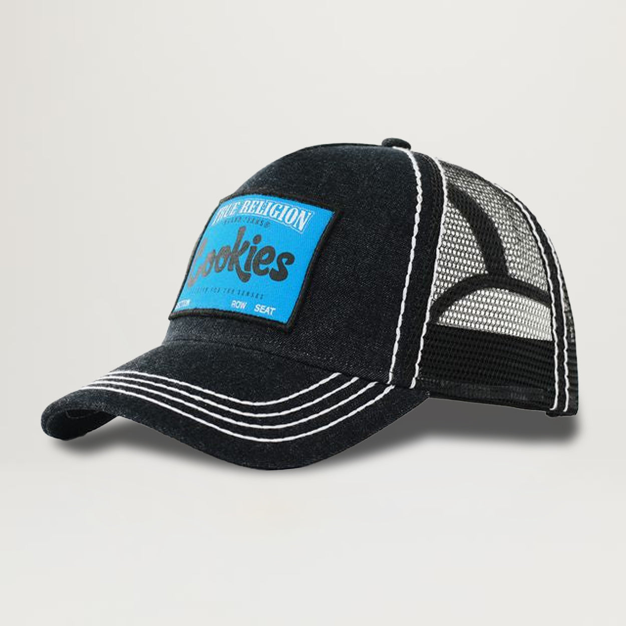 Cookies SF X True Religion 5 Panel Denim Hat (Washed Black)