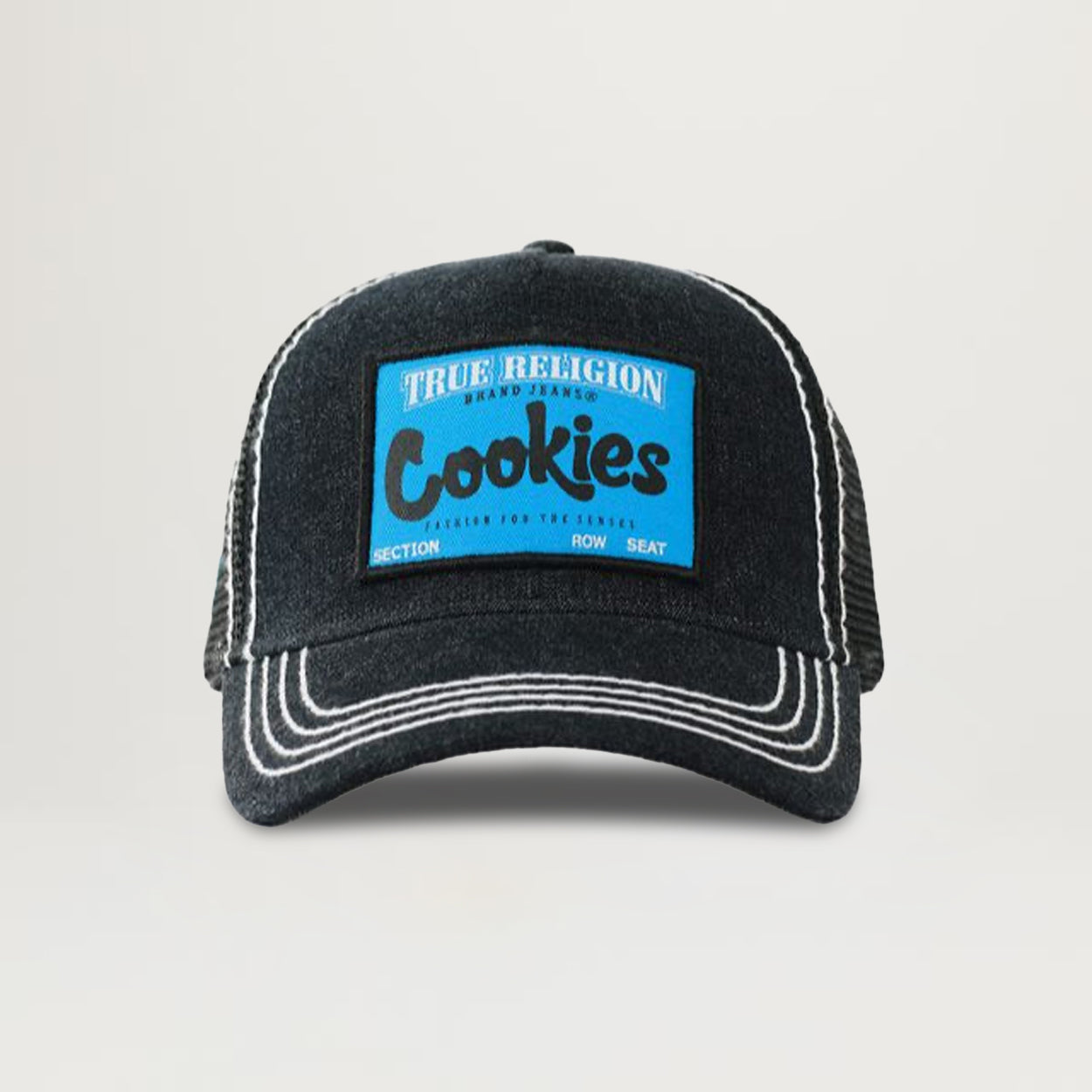 Cookies SF X True Religion 5 Panel Denim Hat (Washed Black)
