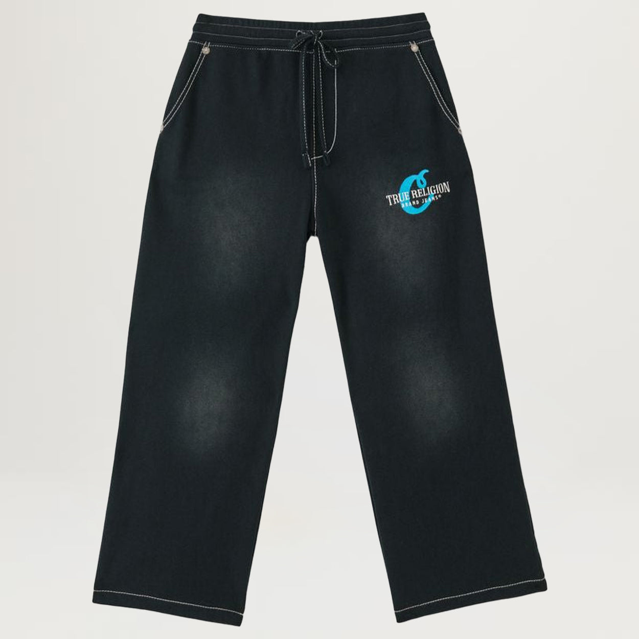 Cookies SF X True Religion Relaxed Sweatpants Embroidered (Washed Black)