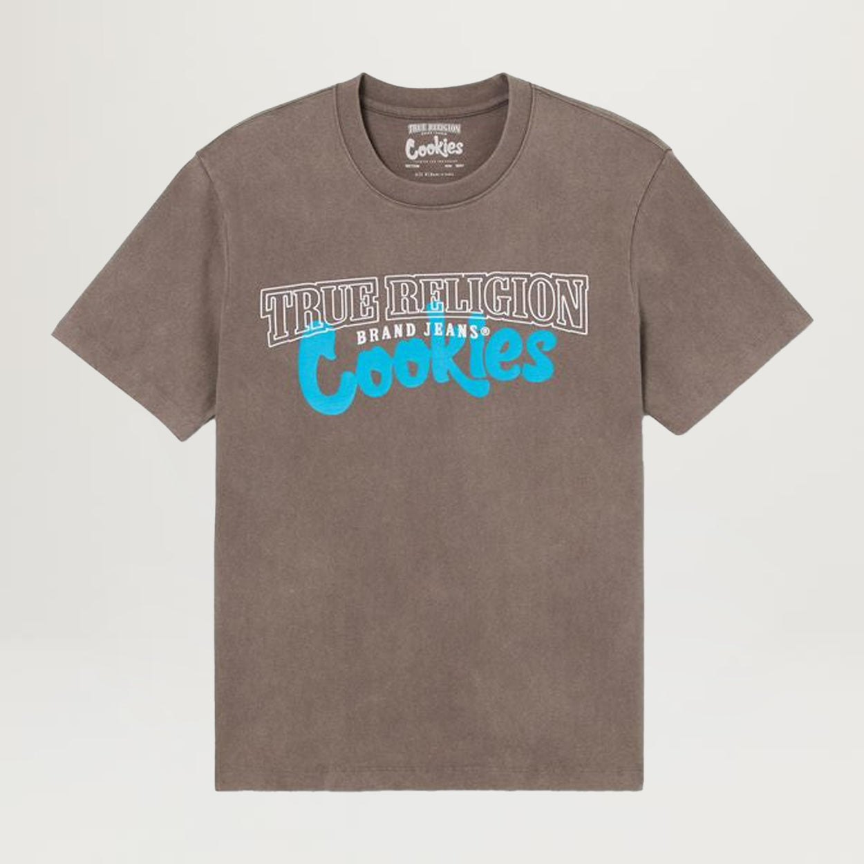 Cookies SF X True Religion Boxy Washed Archs Tee (Granite Grey)