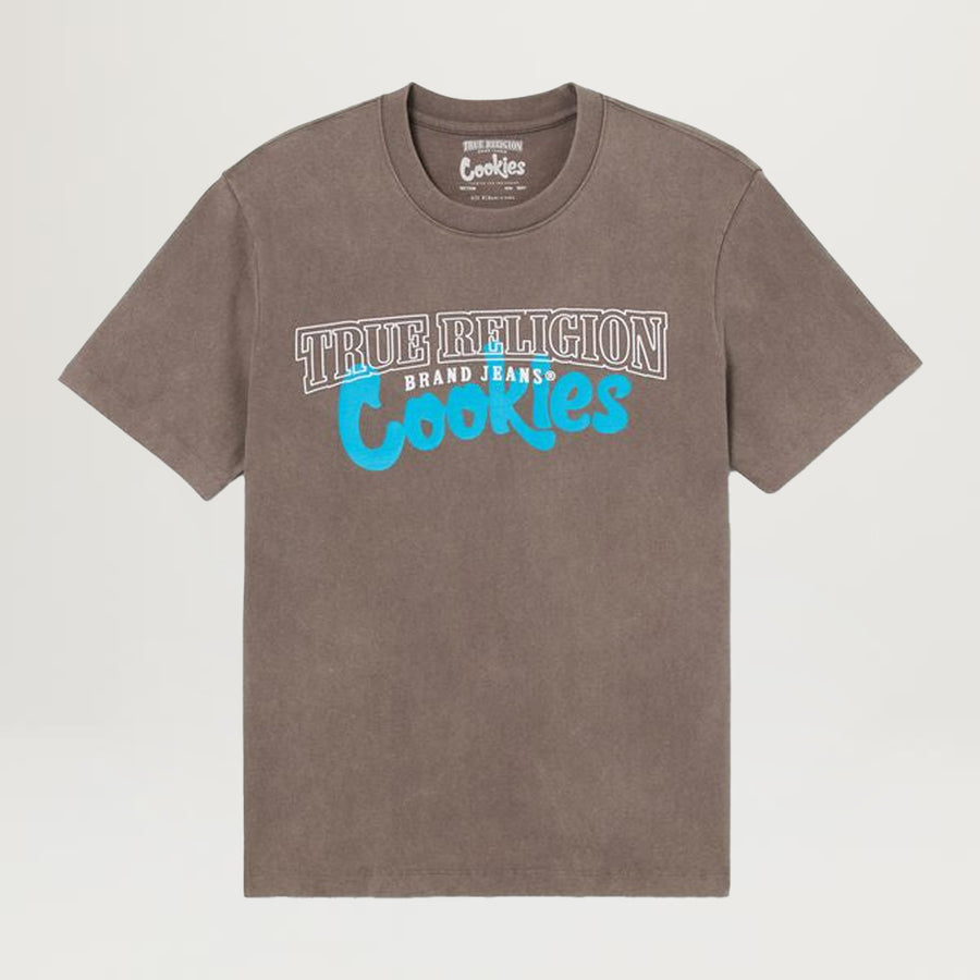 Cookies SF X True Religion Boxy Washed Archs Tee (Granite Grey)