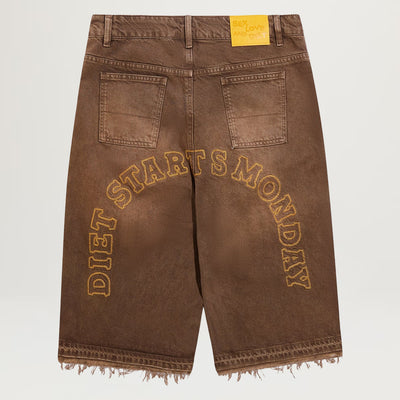 DSM Arch Denim Shorts (Brown)