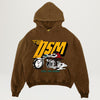 DSM French Terry Biker Hoodie (Brown)