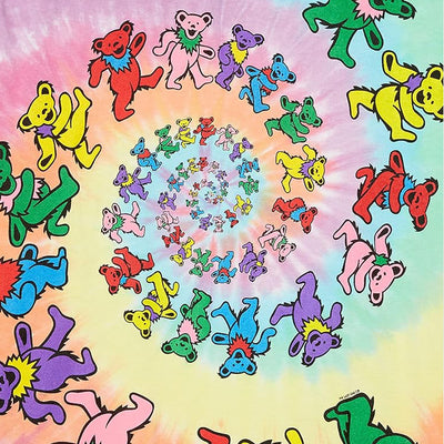 Liquid Blue Dancing Bears L/S Tee (Swirl Tie Dye)
