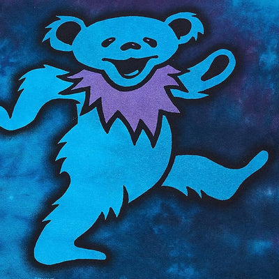 Liquid Blue Dancing Bears Tee (Blue Tie-Dye)