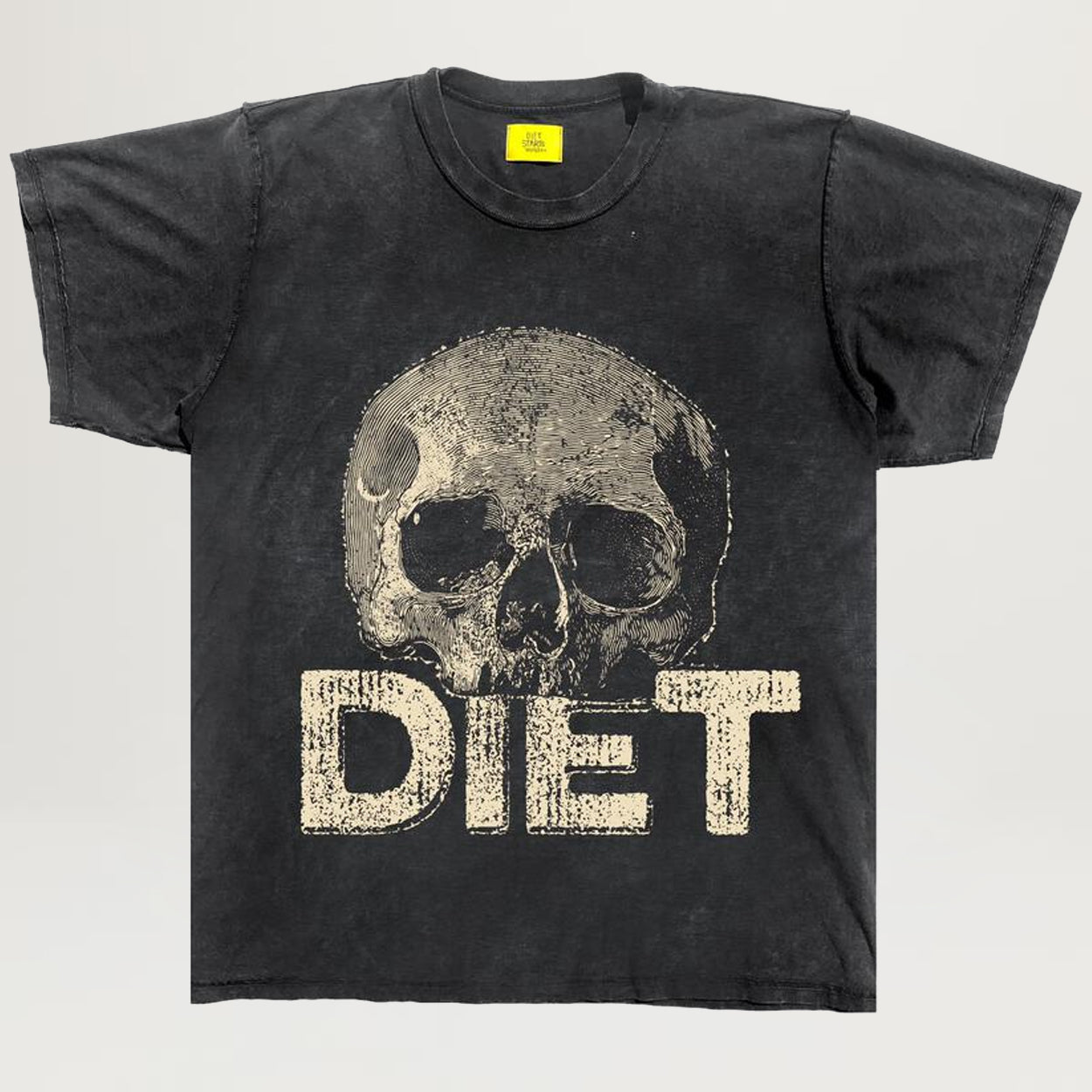 Diet Starts Monday Skull Tee (Vintage Black)