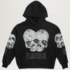 Pleasures Double Skull Hoodie (Black)