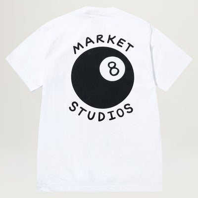 Market Eight Ball Tee (White)