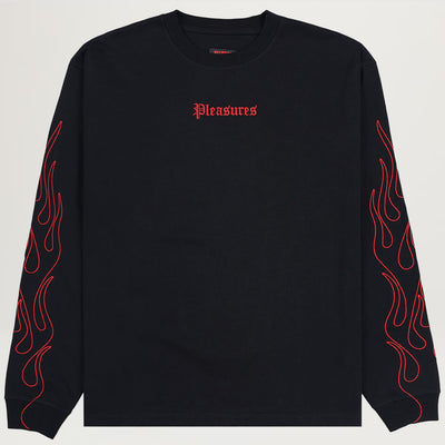 Pleasures Fiery Heavyweight L/S Tee (Black)