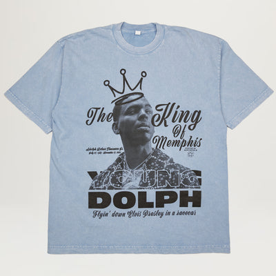 NYC King Of Memphis Tee (Light Blue Enzyme Wash)