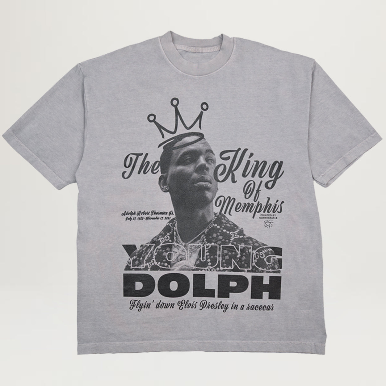 NYC King Of Memphis Tee (Washed Grey)