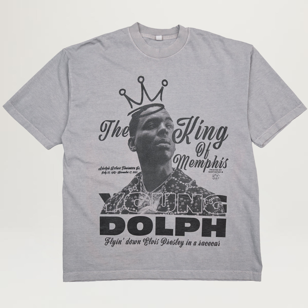 NYC King Of Memphis Tee (Washed Grey)