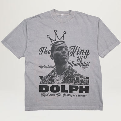 NYC King Of Memphis Tee (Washed Grey)