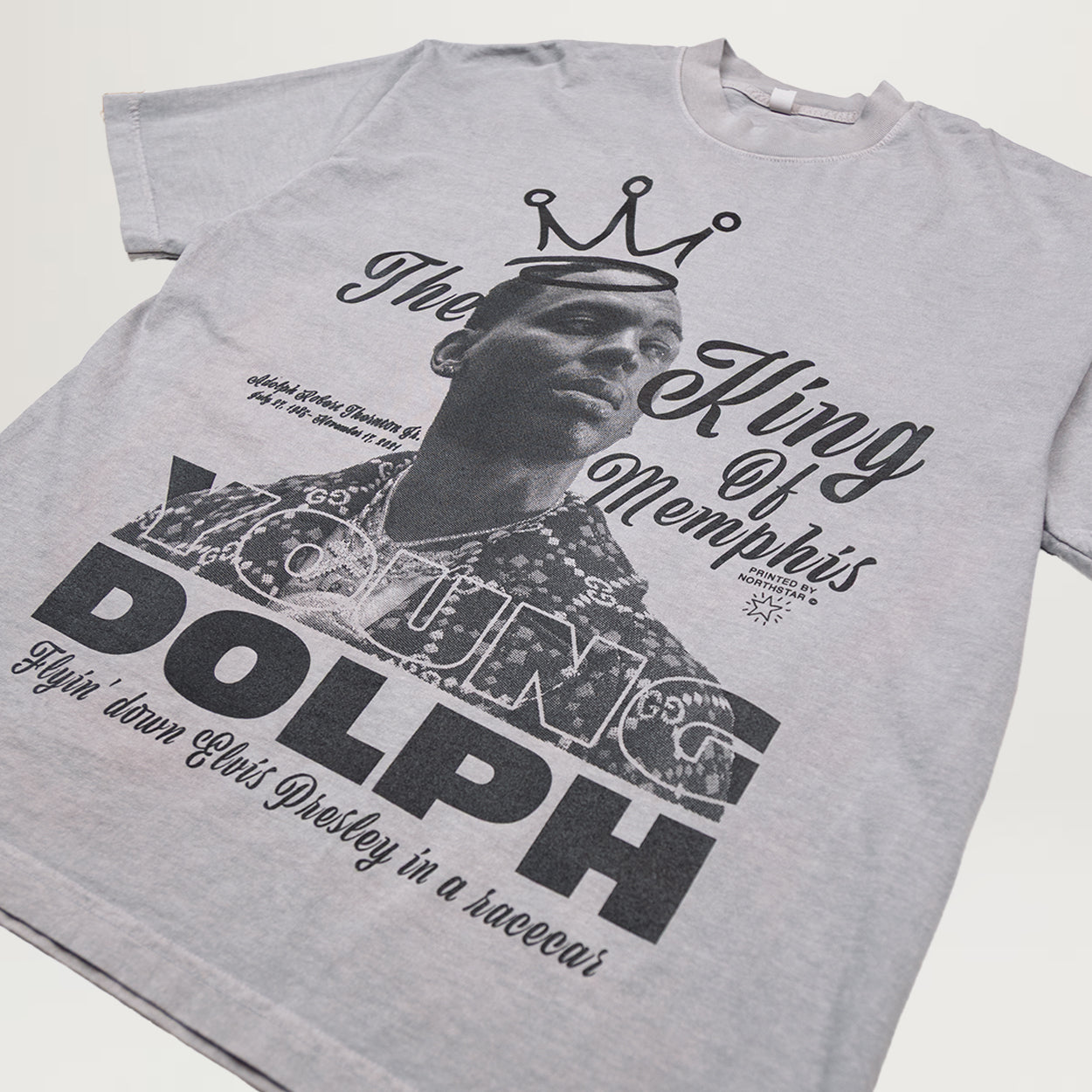 NYC King Of Memphis Tee (Washed Grey)