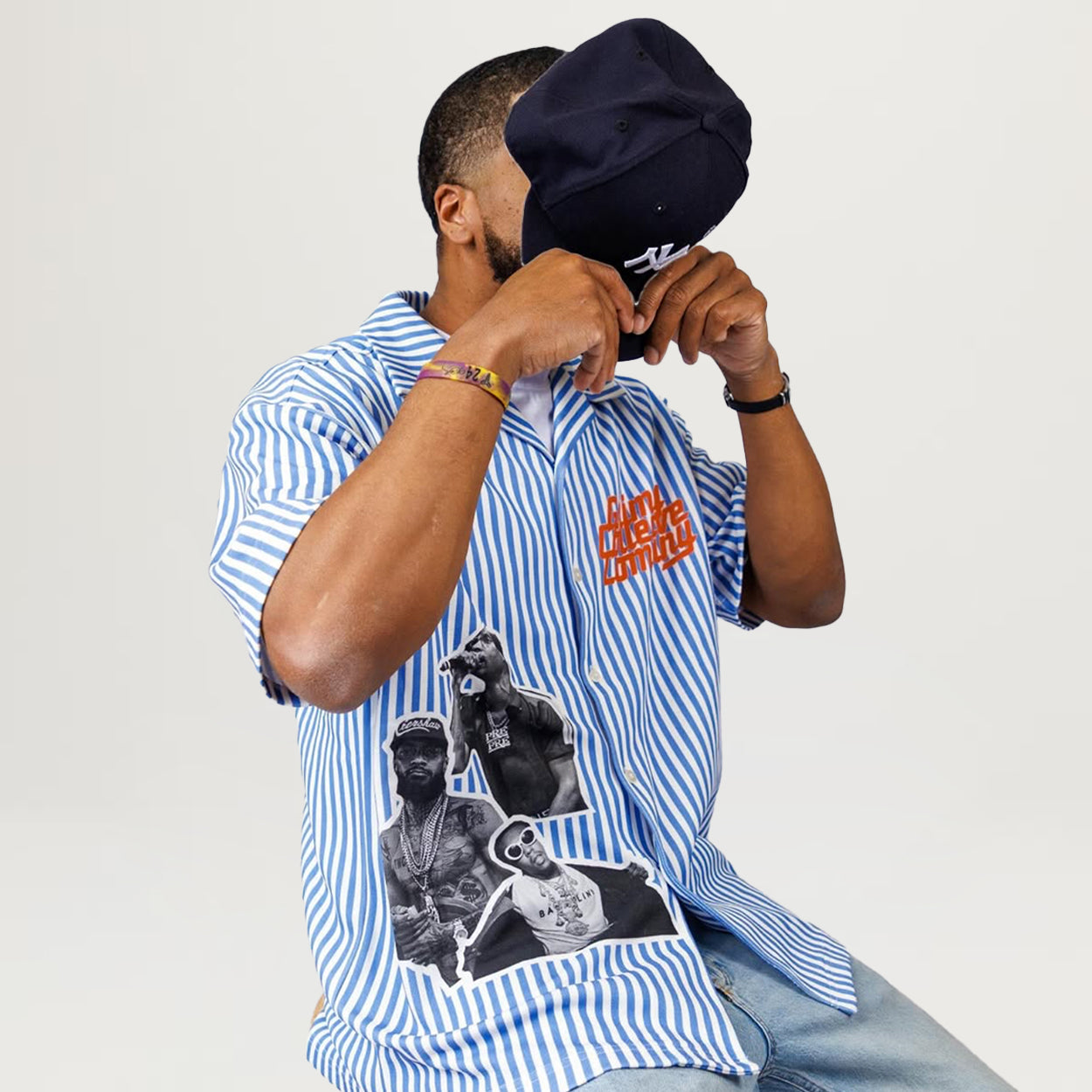 Grimey Unfinished Legacy Tee (Blue/White)