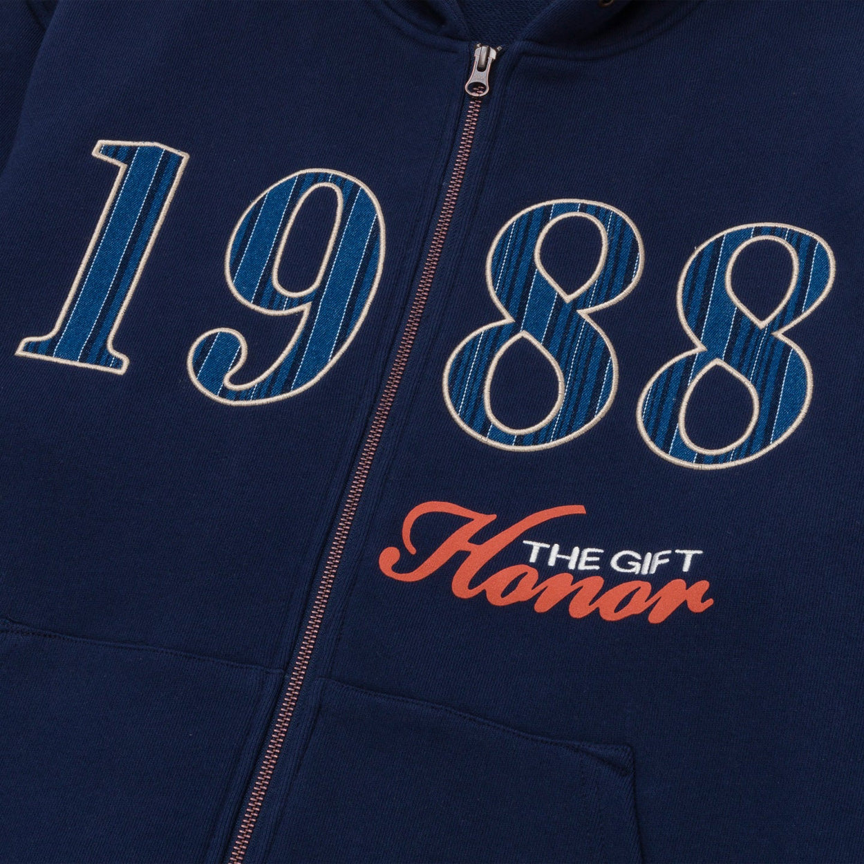 HTG 1988 Full Zip Hoodie (Navy) - NewYakCity