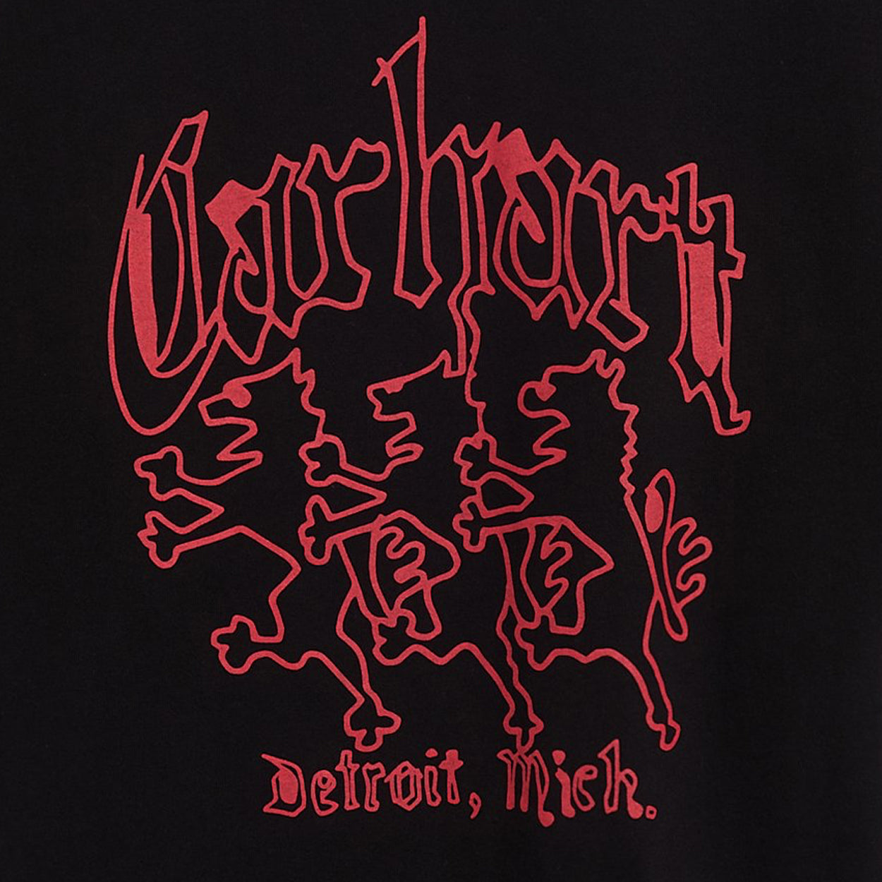 Carhartt WIP Hackwork Tee (Black Heavy Stone Washed)