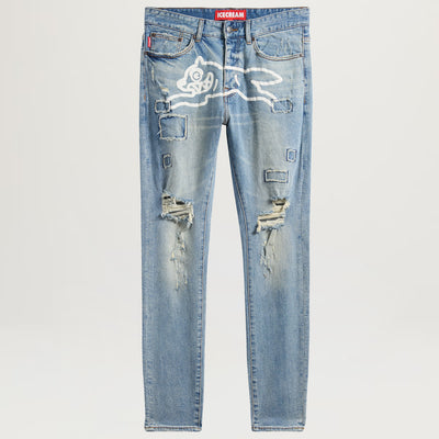Icecream Running Dog Jeans (Chocolate Chip)
