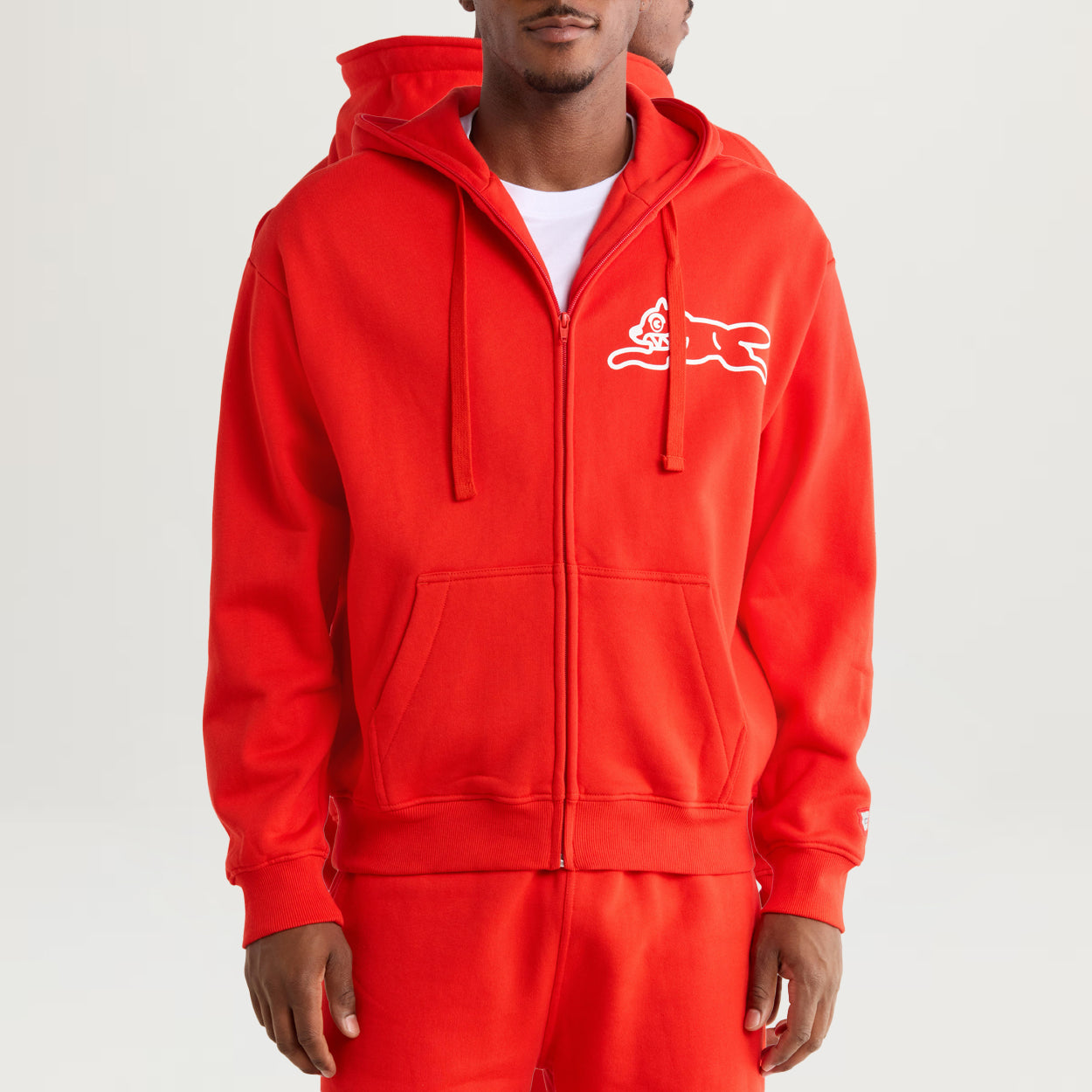Icecream Hard Shell Hoodie (Fiery Red)