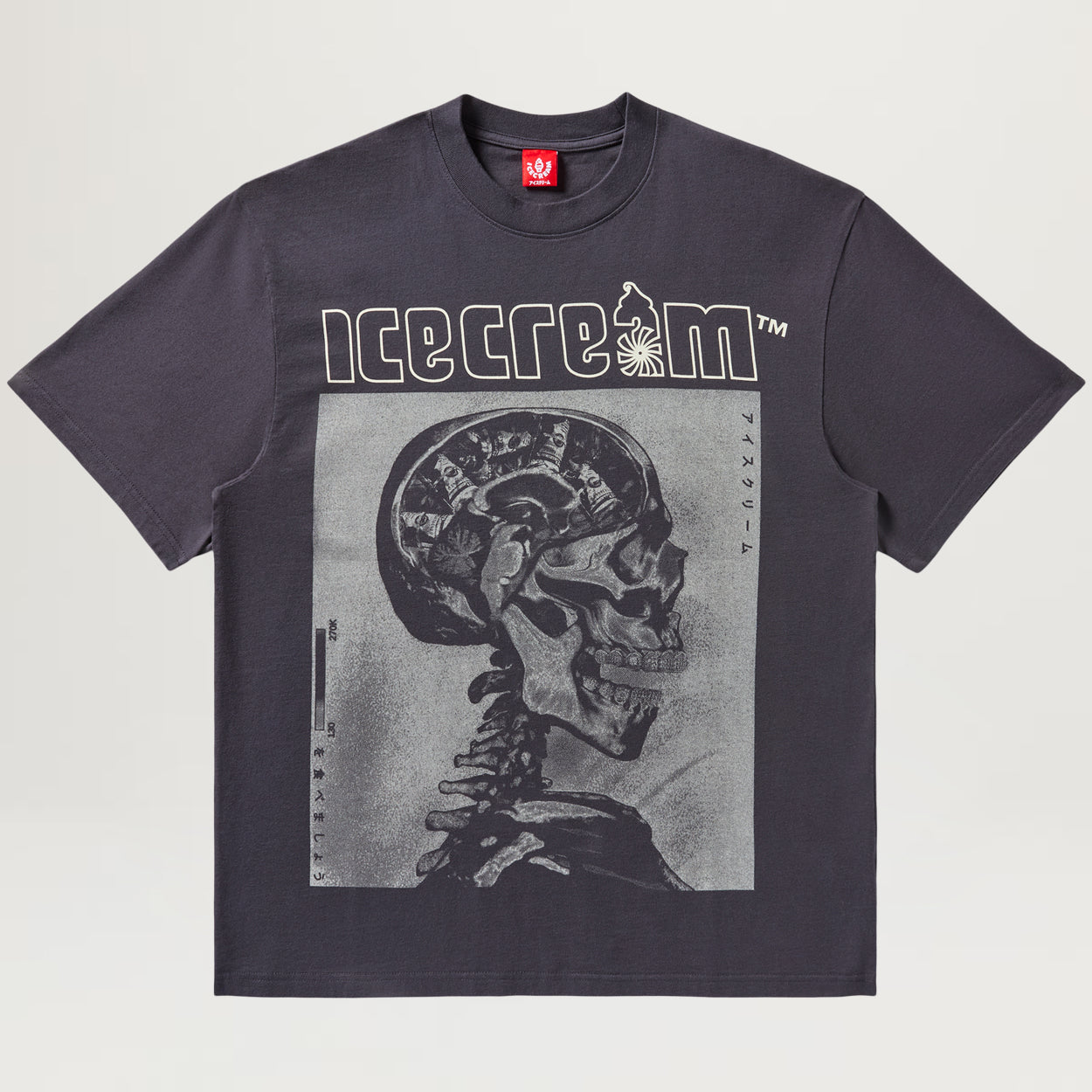 Icecream Money On My Mind SS Knit Tee (Charcoal Art)