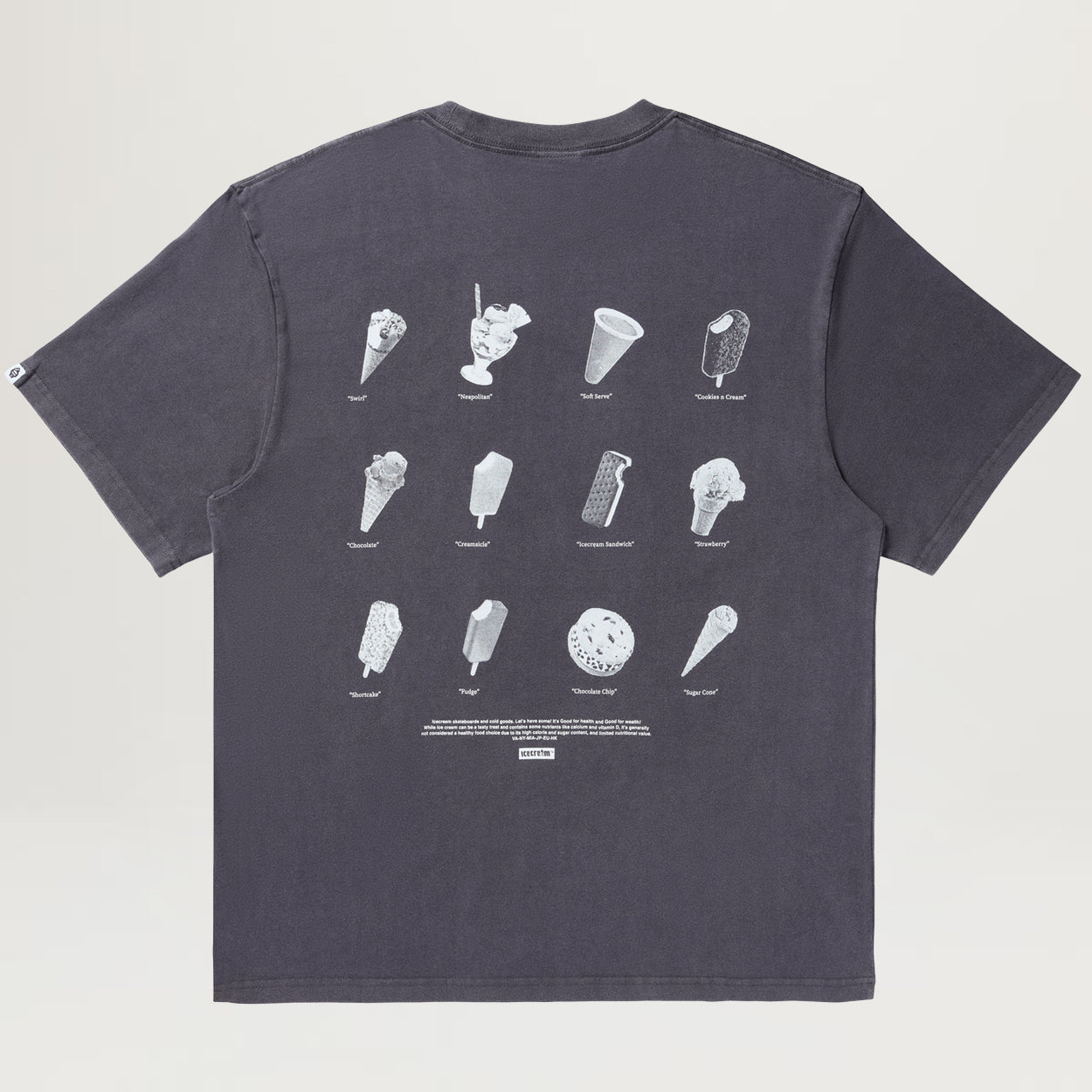 Icecream Options Knit Tee (Charcoal Art)