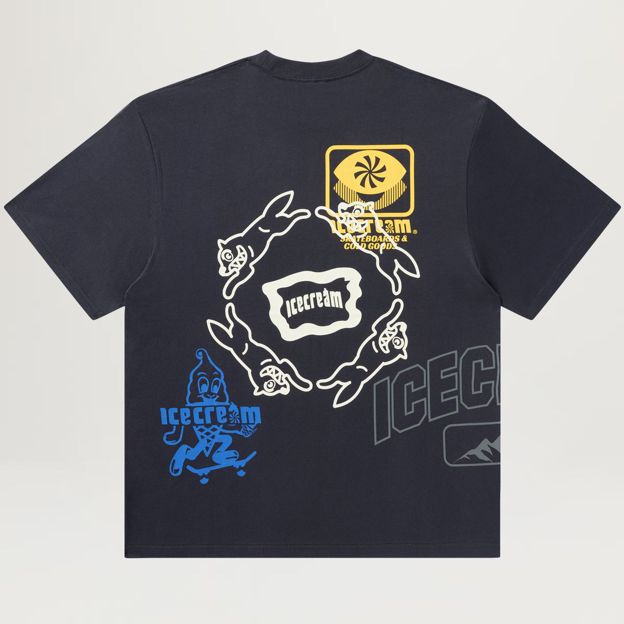 Icecream Overlay Knit Tee (Charcoal Art)