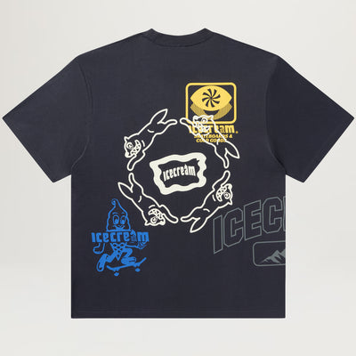 Icecream Overlay Knit Tee (Charcoal Art)