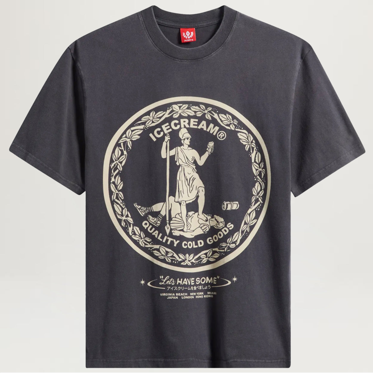 Icecream Seal Knit Tee (Charcoal Art)