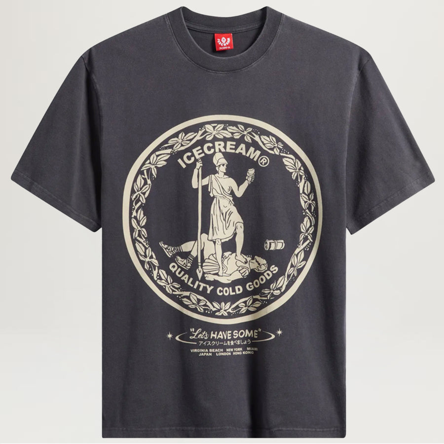 Icecream Seal Knit Tee (Charcoal Art)