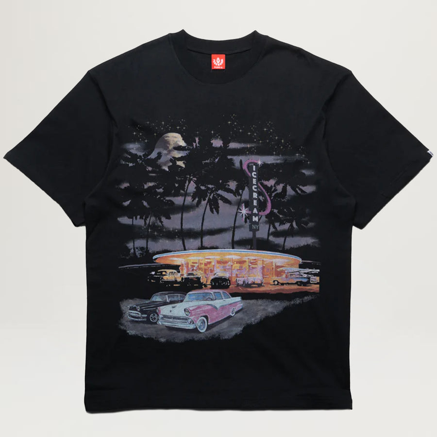 Icecream Diamond Knit Tee (Stretch Limo)