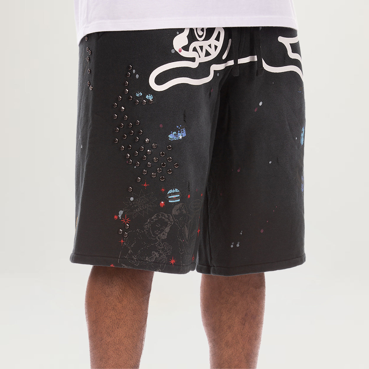 Icecream Milk Shake Terry Shorts (Jet Set)