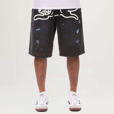 Icecream Milk Shake Terry Shorts (Jet Set)