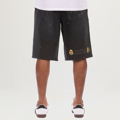 Icecream Milk Shake Terry Shorts (Jet Set)