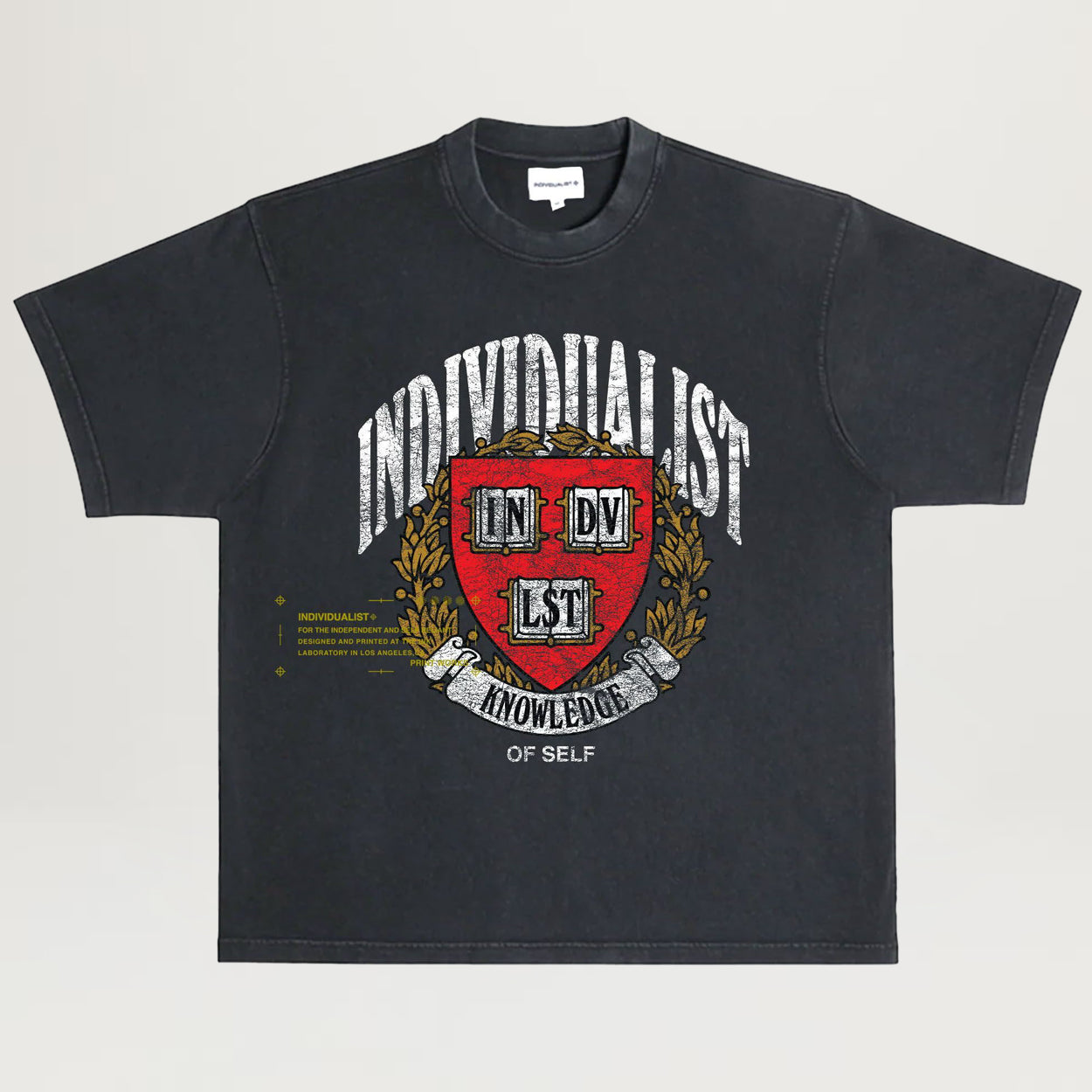 Individualist Coat Of Arms Tee (Vintage Black)