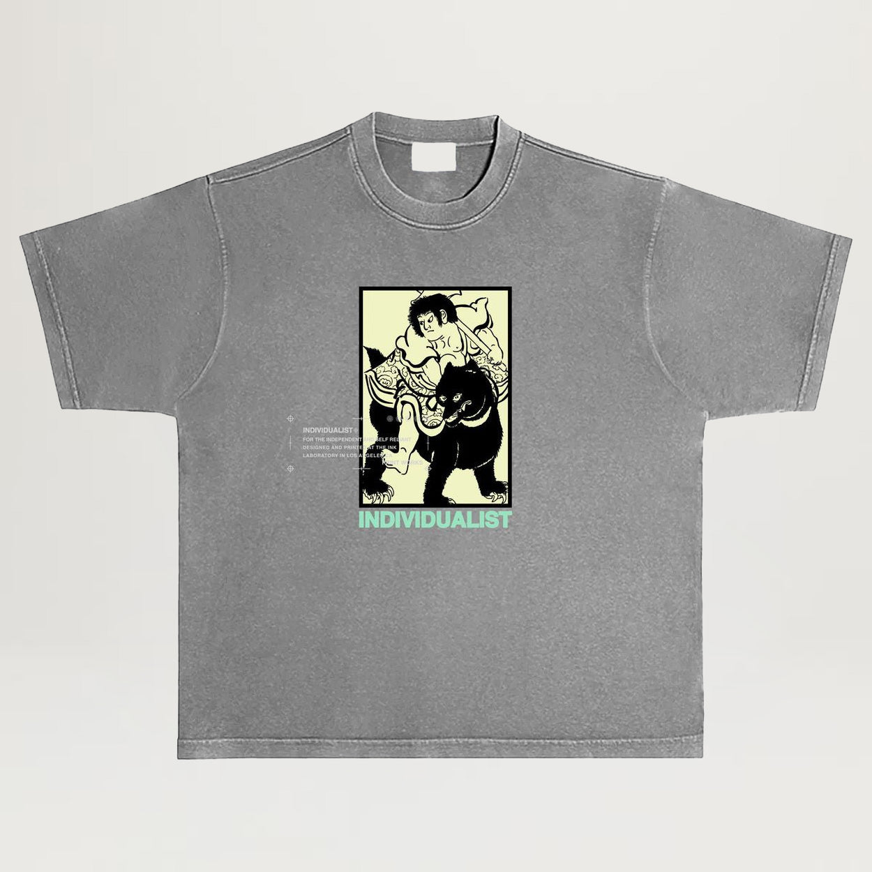 Individualist Kintaro Box Tee (Charcoal)
