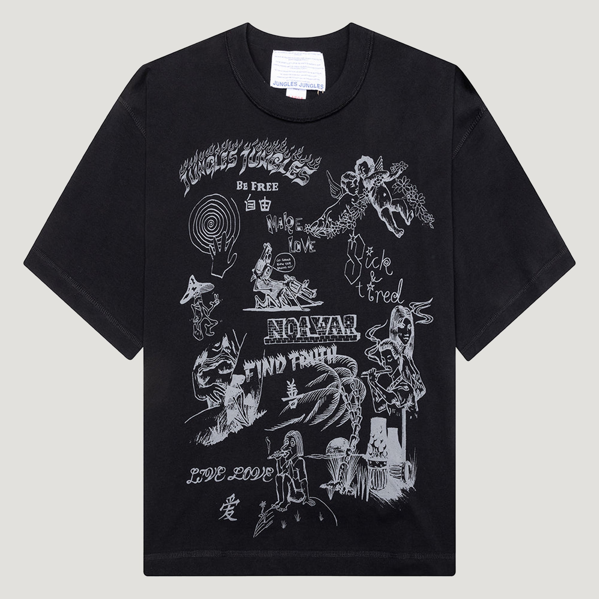 Jungle Scribbles Tee (Black)
