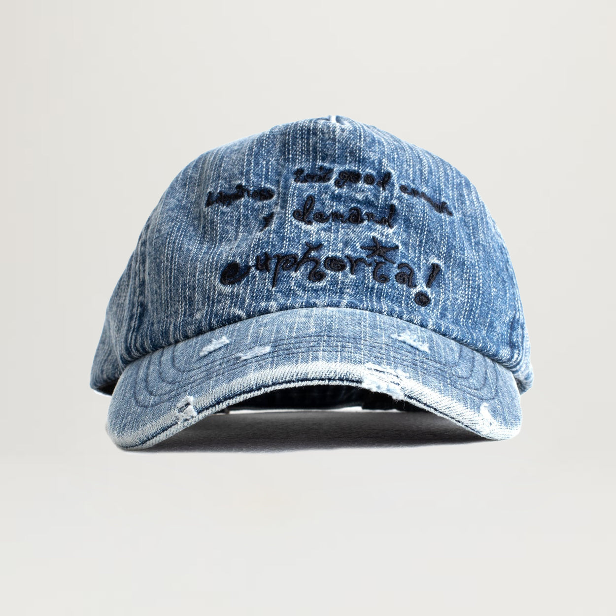 Jungles Euphoria Denim Cap (Distressed Denim)
