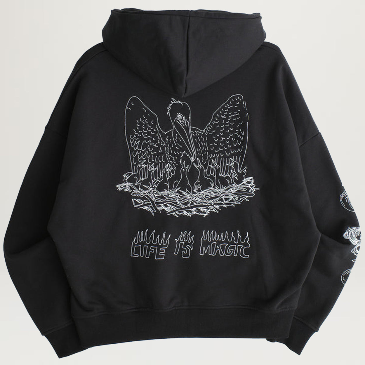 Jungles Life Is Magic Zip Hoodie (Black)