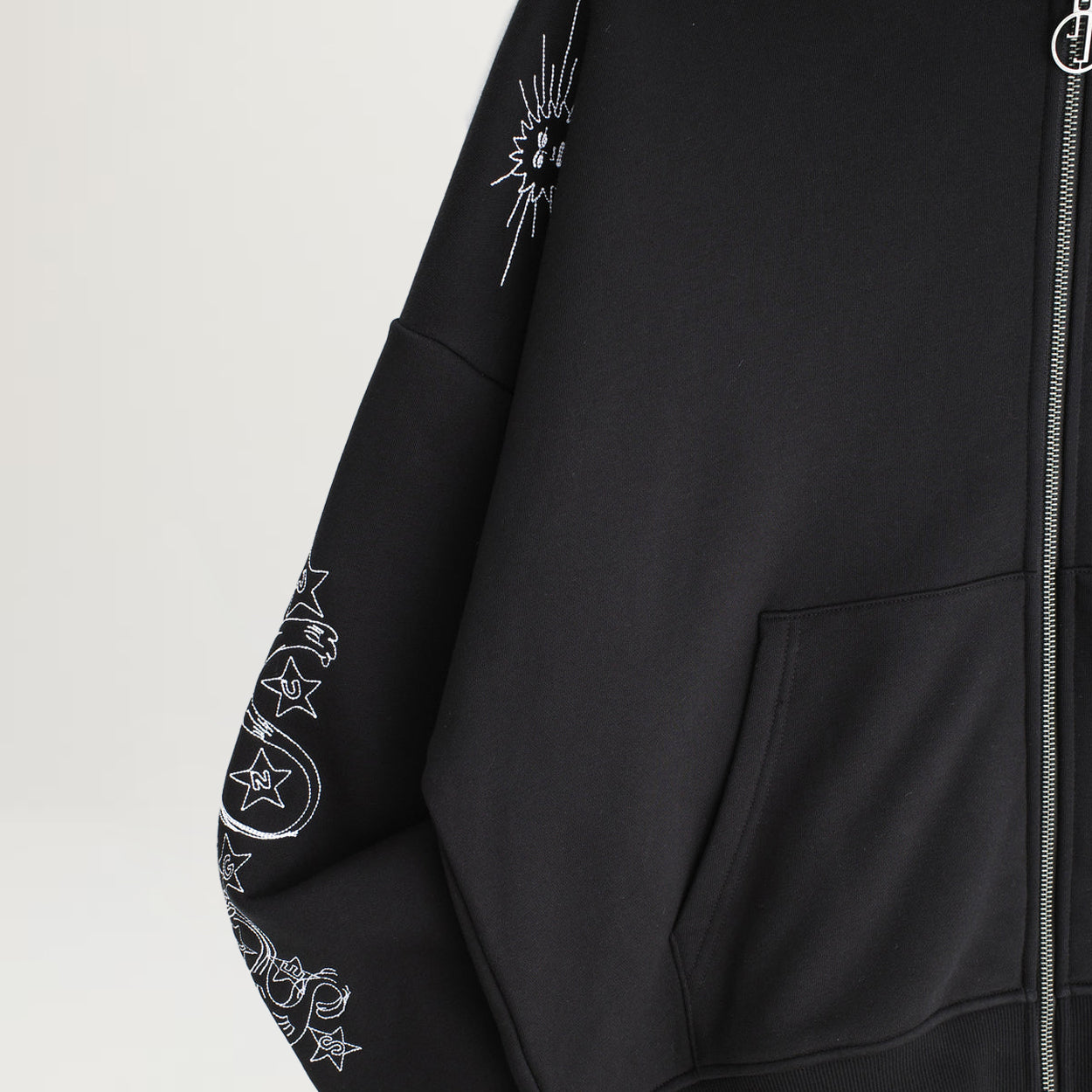 Jungles Life Is Magic Zip Hoodie (Black)