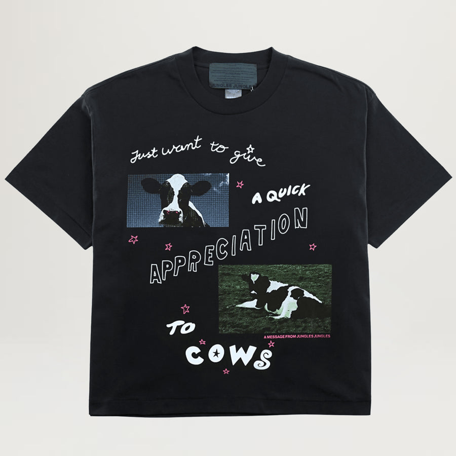 Jungles Cow Appreciation Tee (Black)